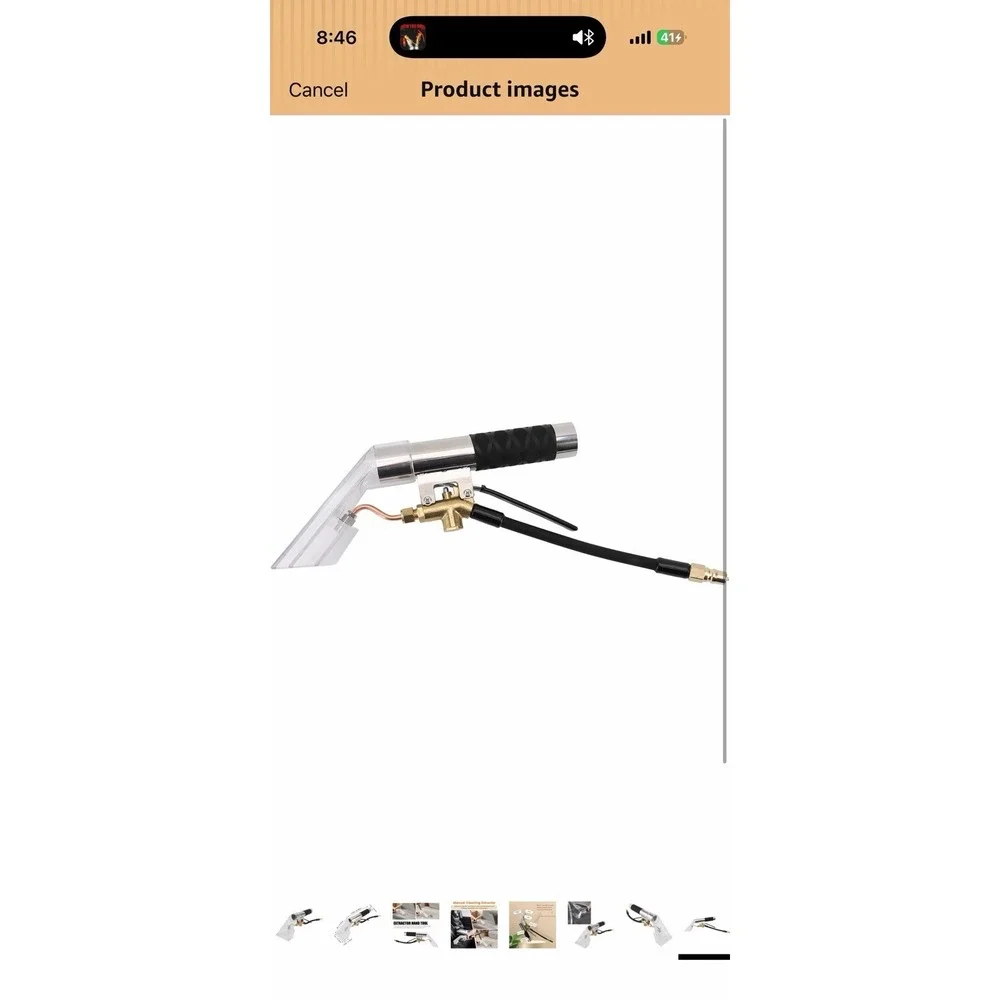 Extractor Upholstery and Auto Detailing Tool Hand Wand with‎ Clear Head for